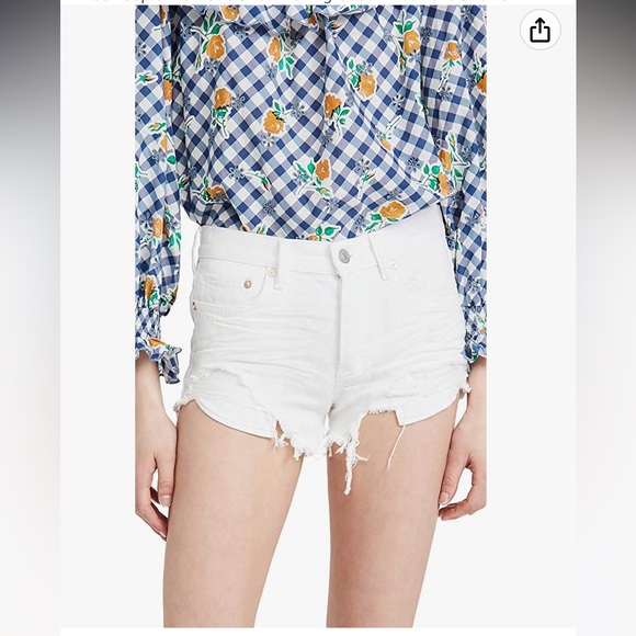 Free People Loving Good Vibrations Cutoffs 28 29 NWT - Picture 4 of 9